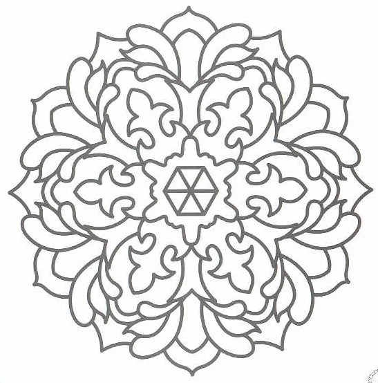 radial designs coloring pages - photo #48